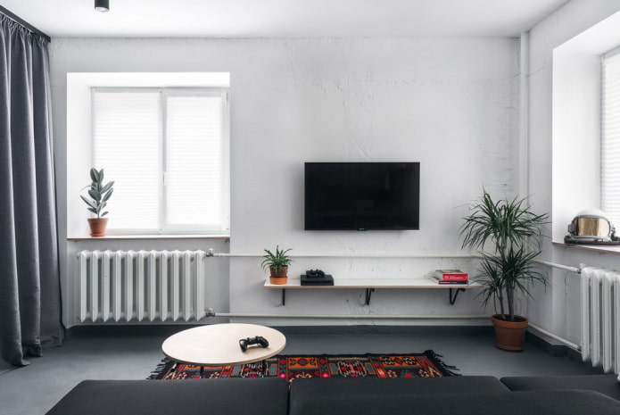 muurdecoratie in een Chroesjtsjovisch appartement