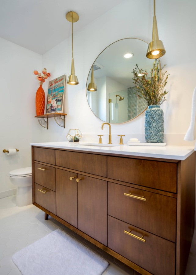 retro stijl badkamer