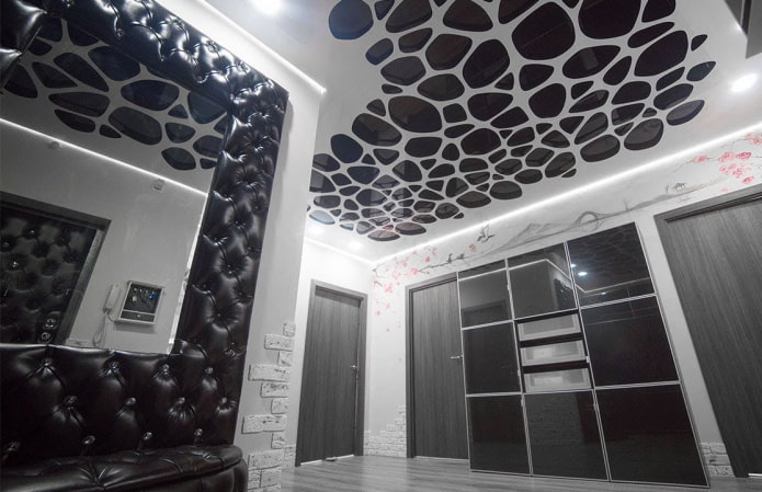 geperforeerd zwart-wit plafond
