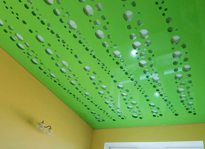 gesneden spanplafond groen