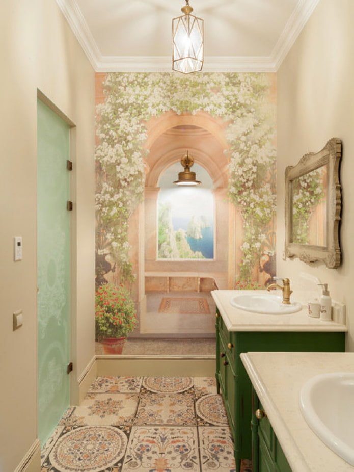 3D-tekening op de muur