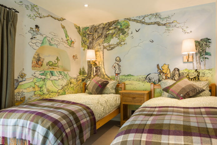 sprookjesfiguren in de kinderkamer