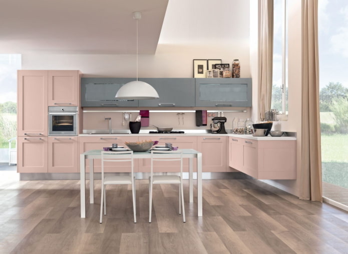 keukendecoratie in roze tinten