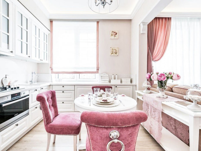 gordijnen in de keuken