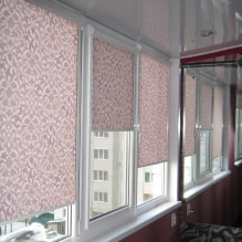 Rolgordijnen voor balkon of loggia: soorten, materialen, kleur, design, bevestiging-1