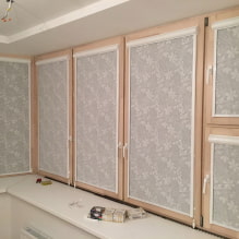 Rolgordijnen voor balkon of loggia: soorten, materialen, kleur, design, bevestiging-5