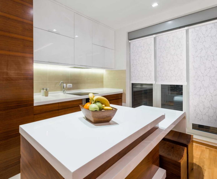 gordijn met bloemenprint