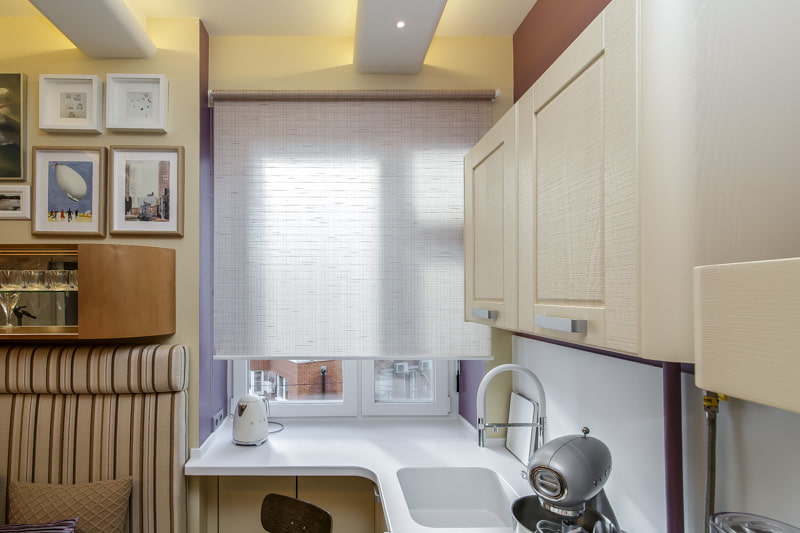 rolgordijn in de keuken