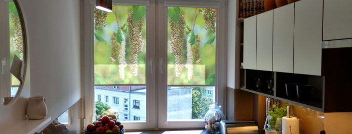 gordijn met fotoafdruk