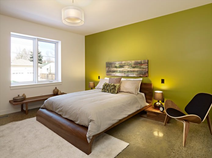 saladewand in de slaapkamer