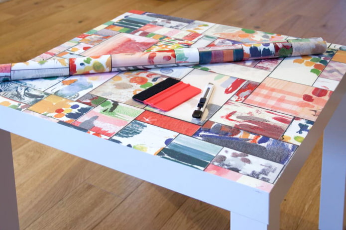 Zelfklevend op tafel LACK