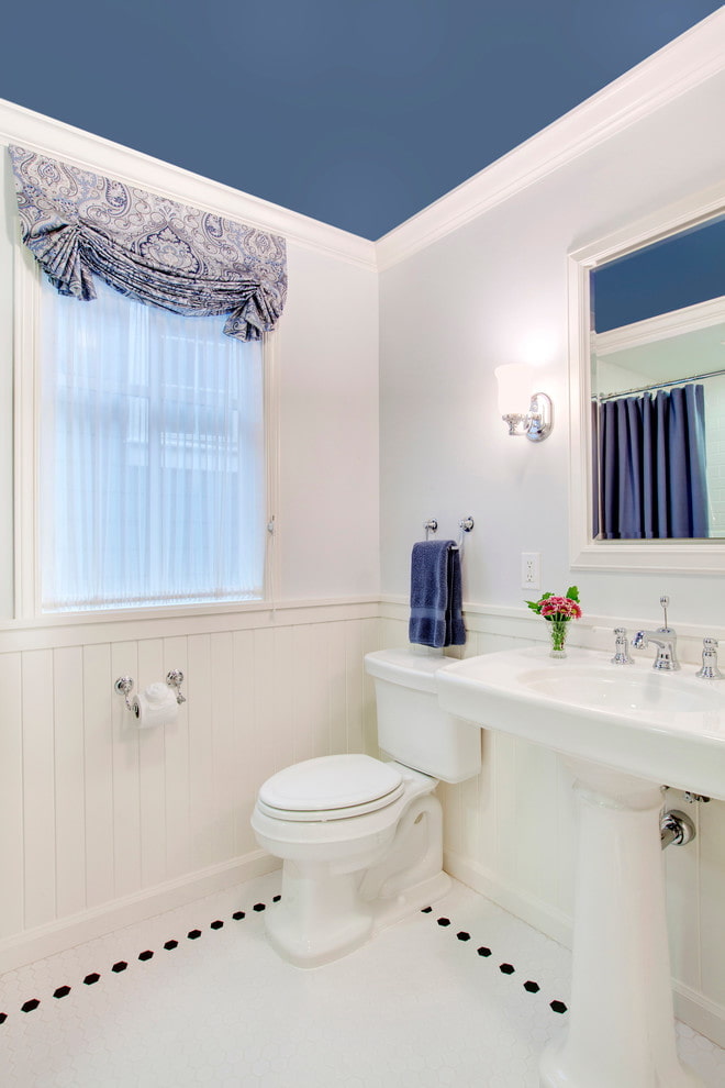 Blauw plafond