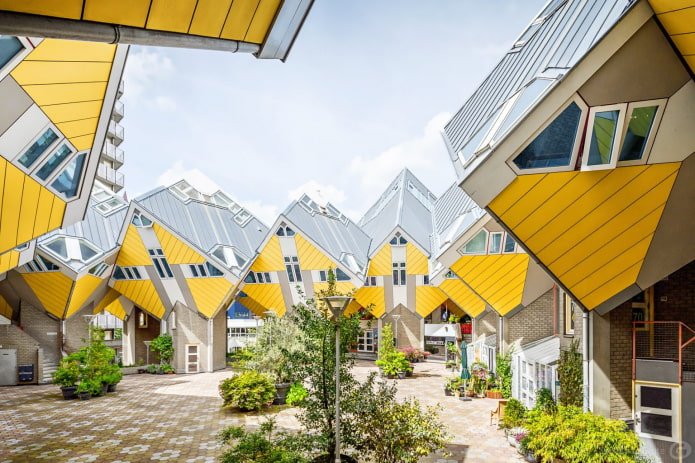 Kubusvormig wooncomplex in Rotterdam