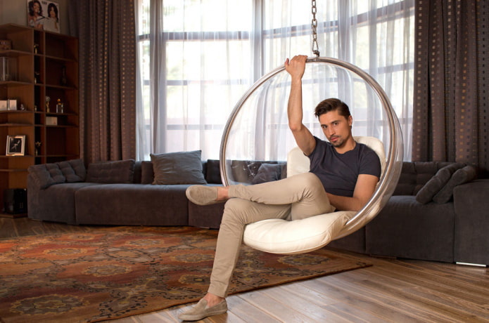 Dima Bilan in de recreatieruimte
