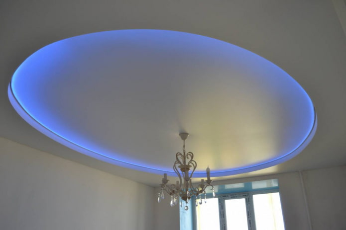 satijnen stretchstructuur van een ovale vorm