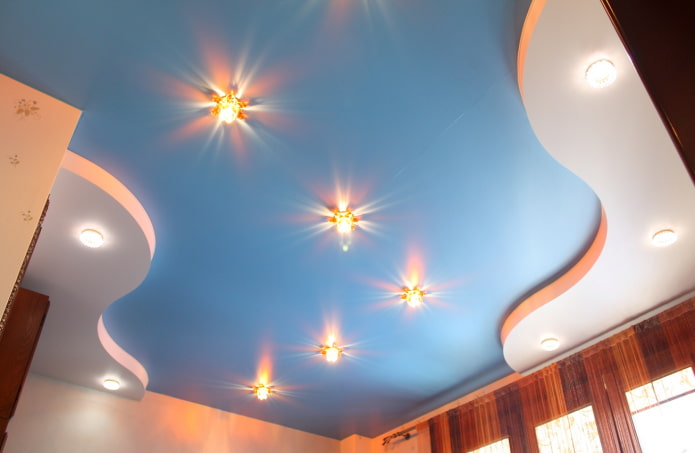 tweekleurige stretchstof van satijn