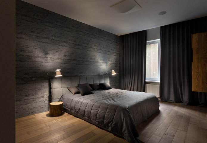 afwerking van het interieur in grijstinten