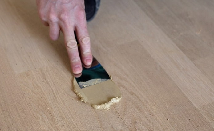 toepassing op de scheur