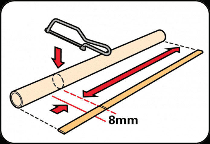 rolgordijn in de breedte snijden