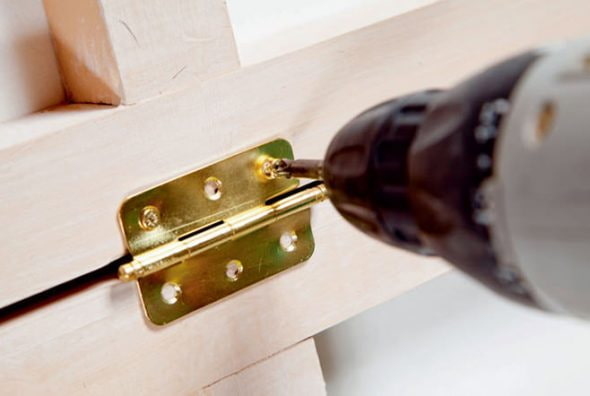 Bevestiging van de frames