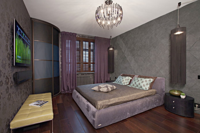 kledingkast in het interieur van de slaapkamer