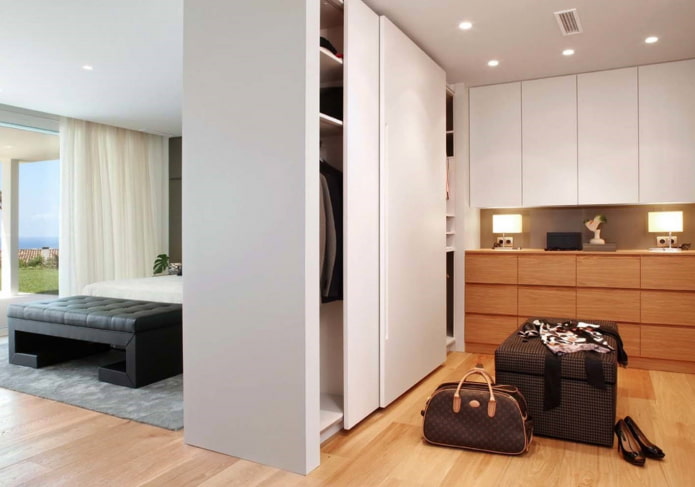 gipskartonkast als scheidingswand in het interieur