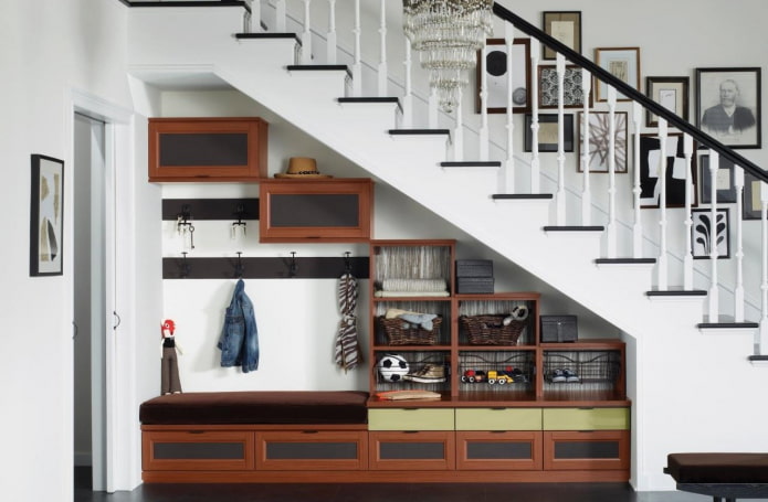 kast onder de trap in een woonhuis