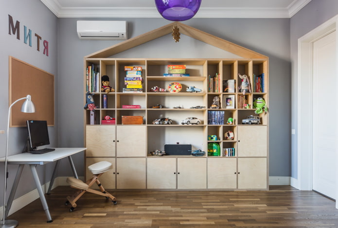 kledingkast in het interieur van de kinderkamer