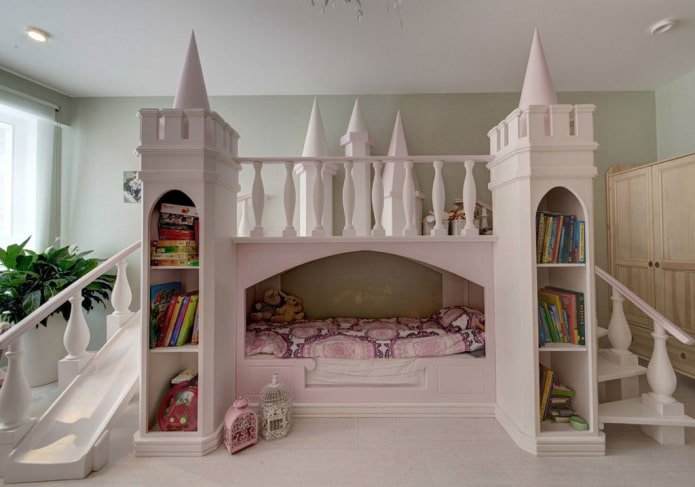 kledingkast in het interieur van een kinderkamer