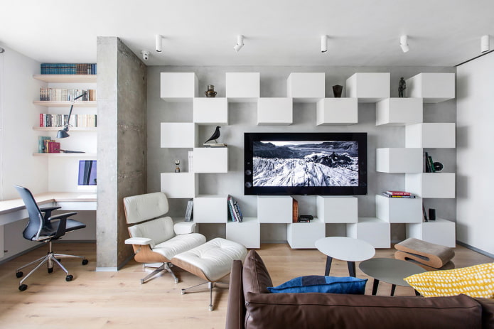 modulaire kledingkast in het interieur van de hal