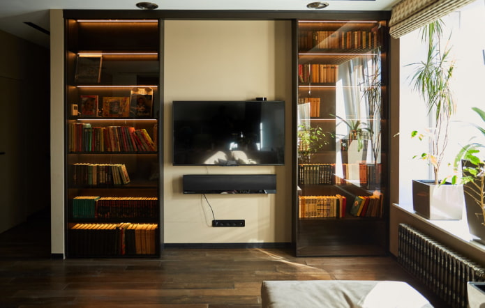 kast in het interieur van de woonkamer