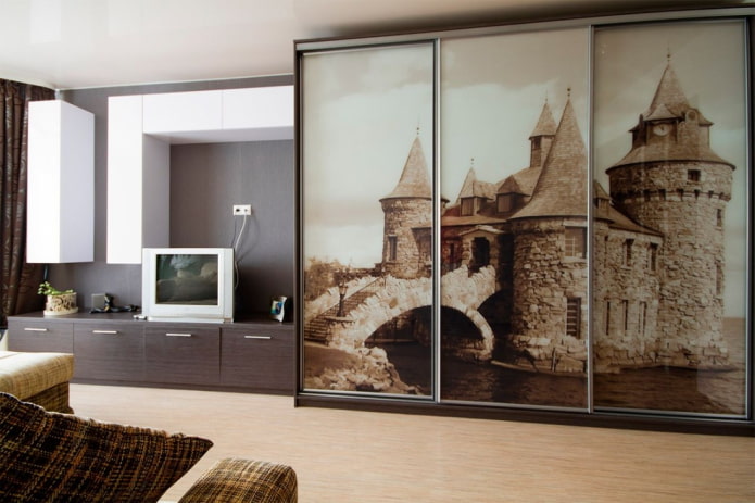 kledingkast in het interieur van de woonkamer