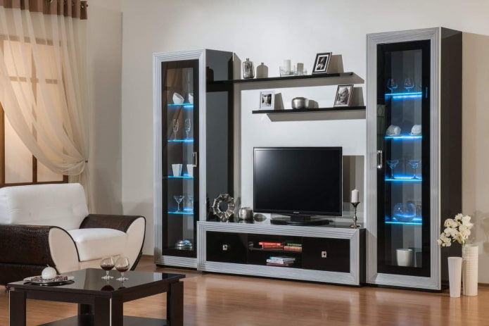 kledingkast in het interieur van de woonkamer