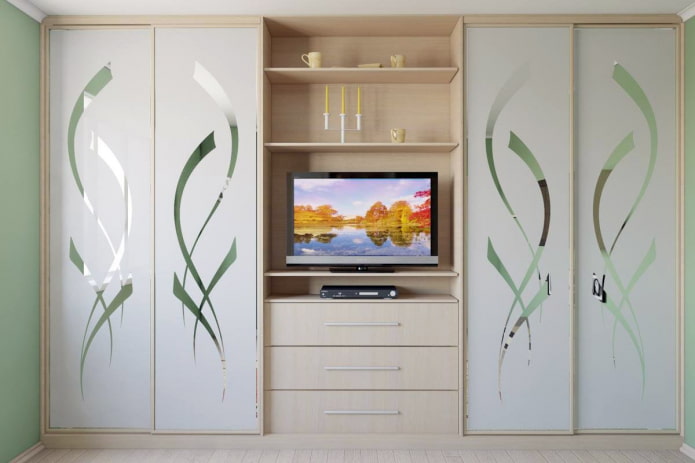 kledingkast in het interieur van de woonkamer