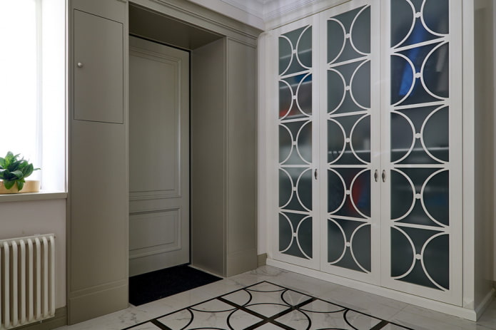 kastontwerp in het interieur van de gang
