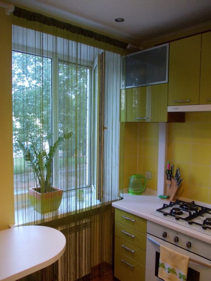 touwgordijnen voor de keuken