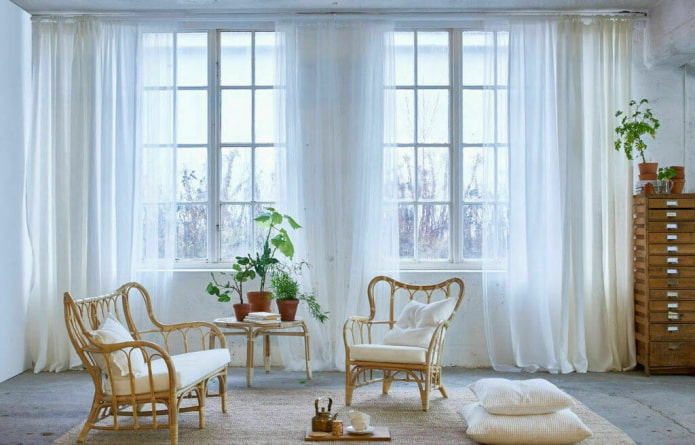 ikea tule in de woonkamer