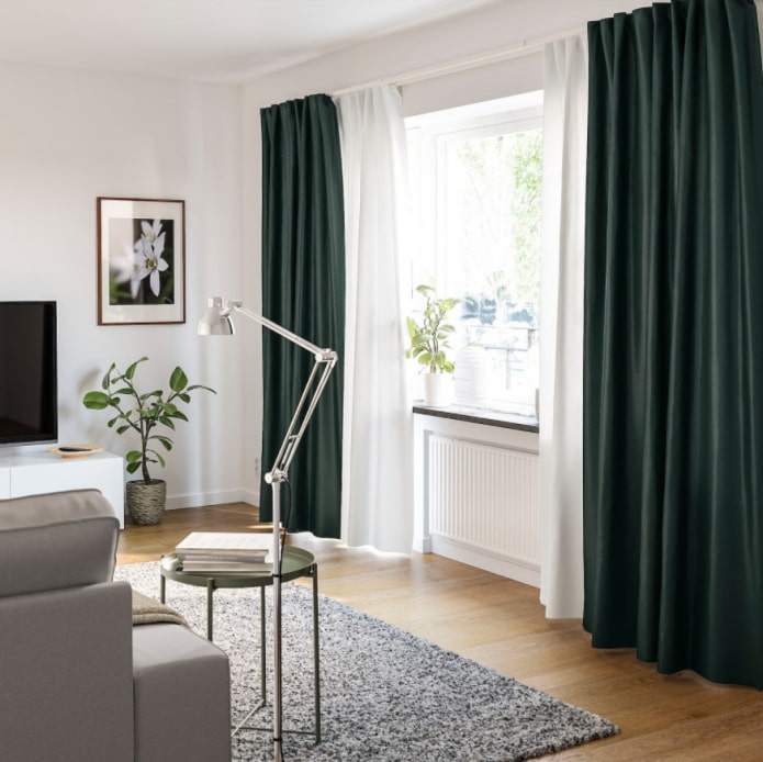 donkere ikea-gordijnen