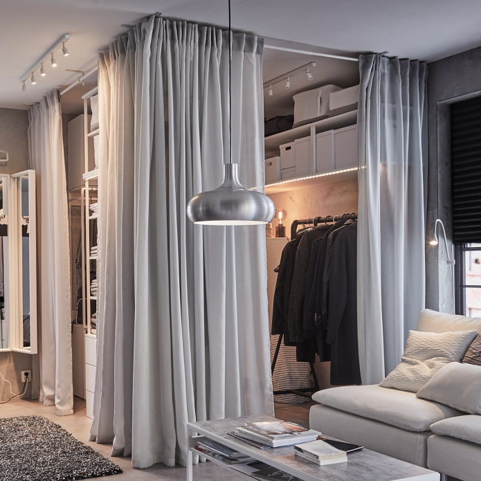 kledingkast met gordijnen ikea