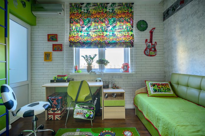 kamer voor een tienerjongen