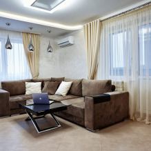 Gordijnen voor de woonkamer: 70 stijlvolle foto-idee?n in het interieur-18