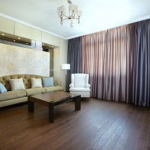 Gordijnen voor de woonkamer: 70 stijlvolle foto-idee?n in het interieur-2