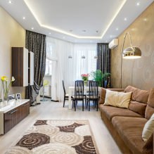 Gordijnen in de woonkamer: 70 stijlvolle foto-idee?n in de interieur-3