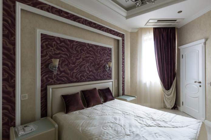 fluwelen gordijnen in de slaapkamer