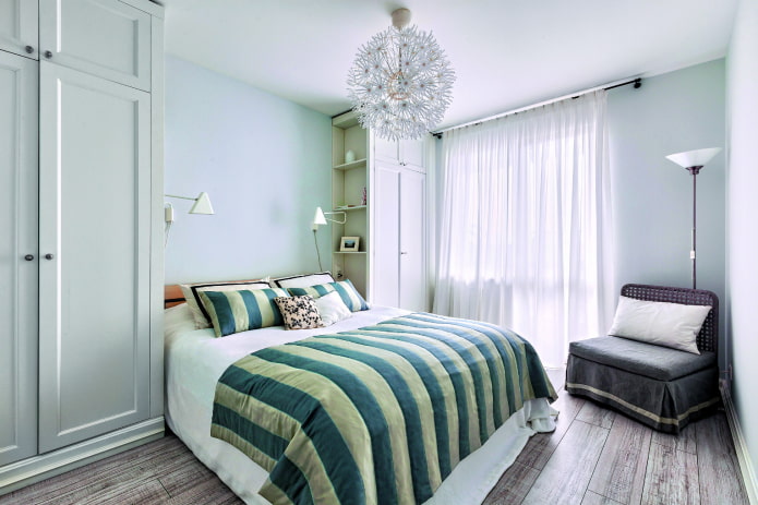 tule voor een kleine slaapkamer