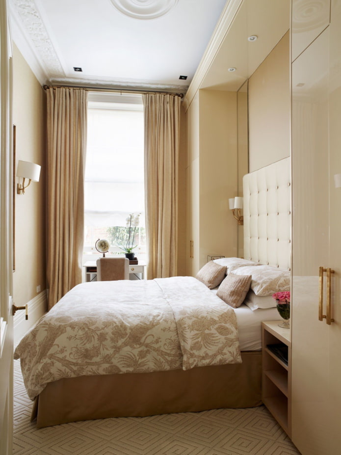 beige slaapkamerinterieur