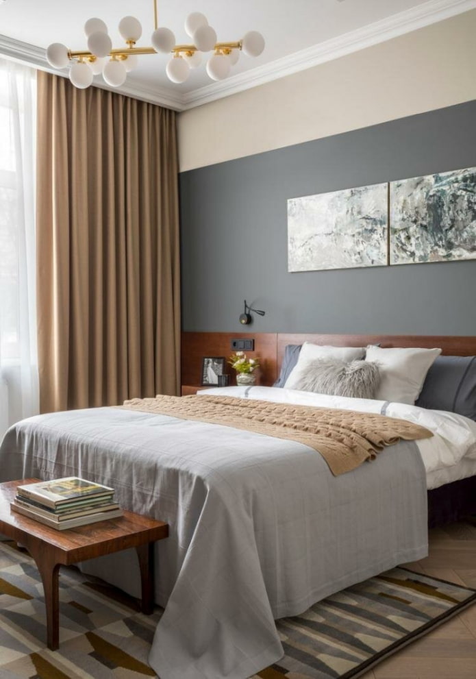 kleine slaapkamer in een moderne stijl