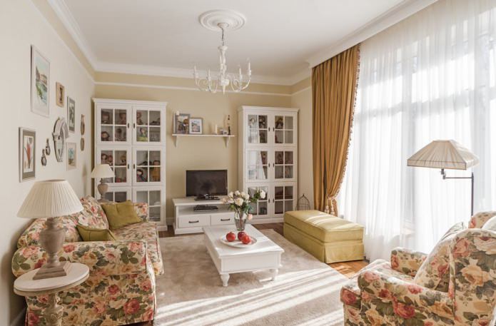 plattelands in de woonkamer