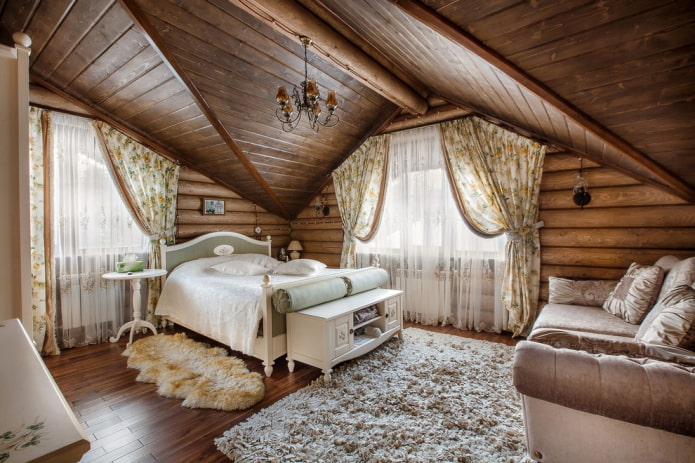 slaapkamer in Proven?aalse stijl in het interieur van het huis