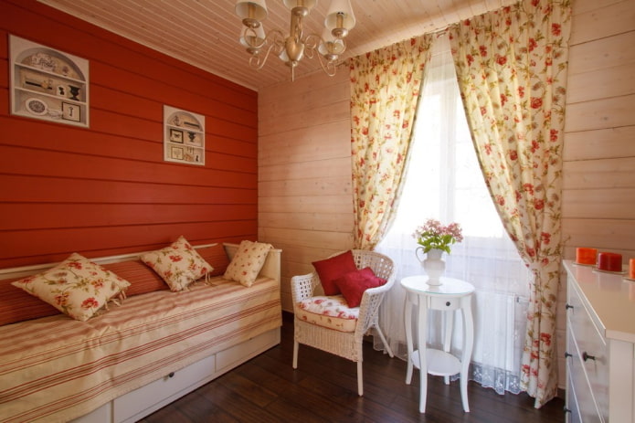 slaapkamer in Proven?aalse stijl in het interieur van het huis